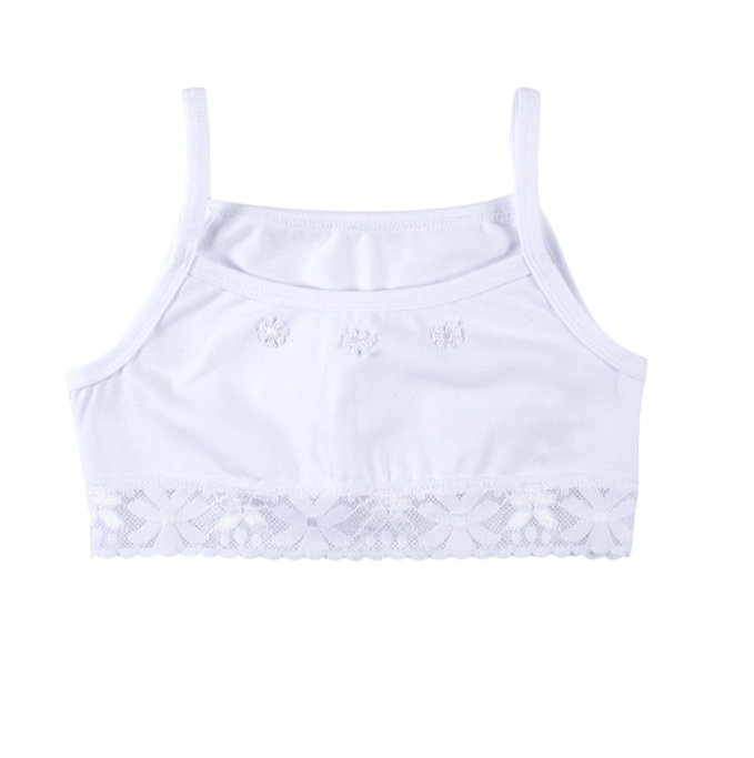 Бюстгальтер детский BASIA К719, белый, 158
