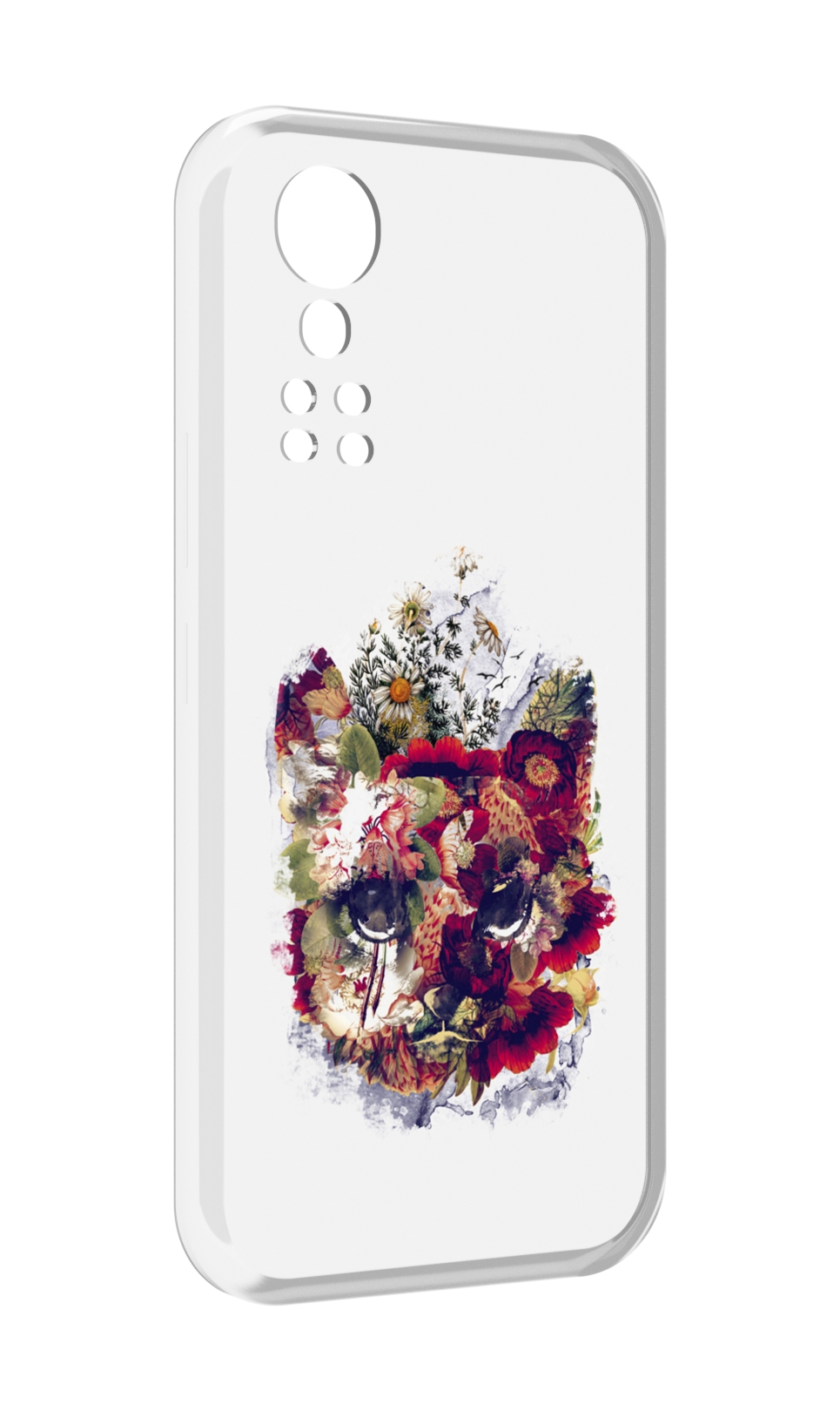 Чехол MyPads Лиса в цветах-2 для ZTE Axon 30 5G / Axon 30S