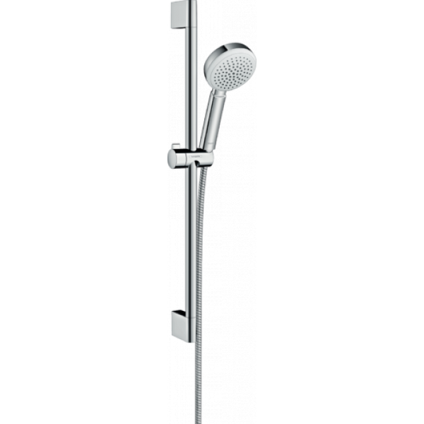 фото Душевой набор (гарнитур) hansgrohe crometta 100 ecosmart 1jet 26655400, белый/хром