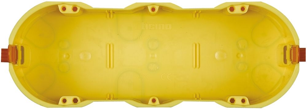 

Коробка для гипсокартонных стен 182х68х51мм | код. PB506 | LEGRAND ( 1шт. ), Желтый