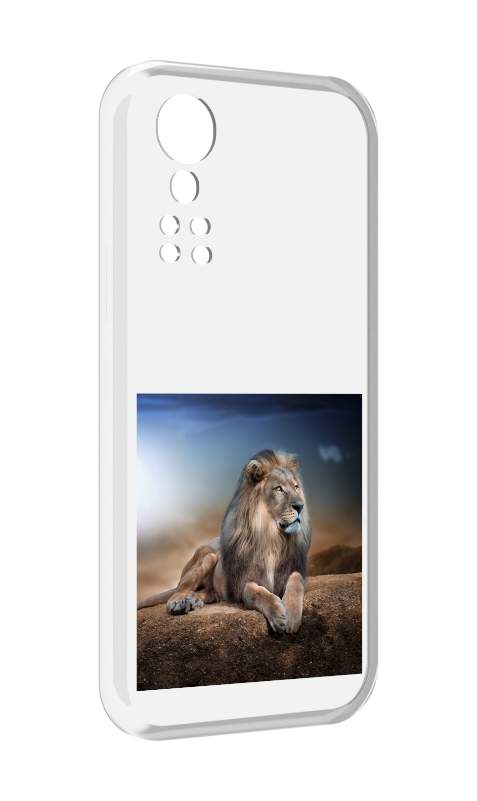 Чехол MyPads Лев-наблюдает для ZTE Axon 30 5G / Axon 30S