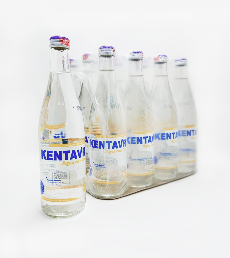 Вода минеральная KENTAVR кремниевая, газированная, лечебно-столовая, 0,5 л х 12 шт