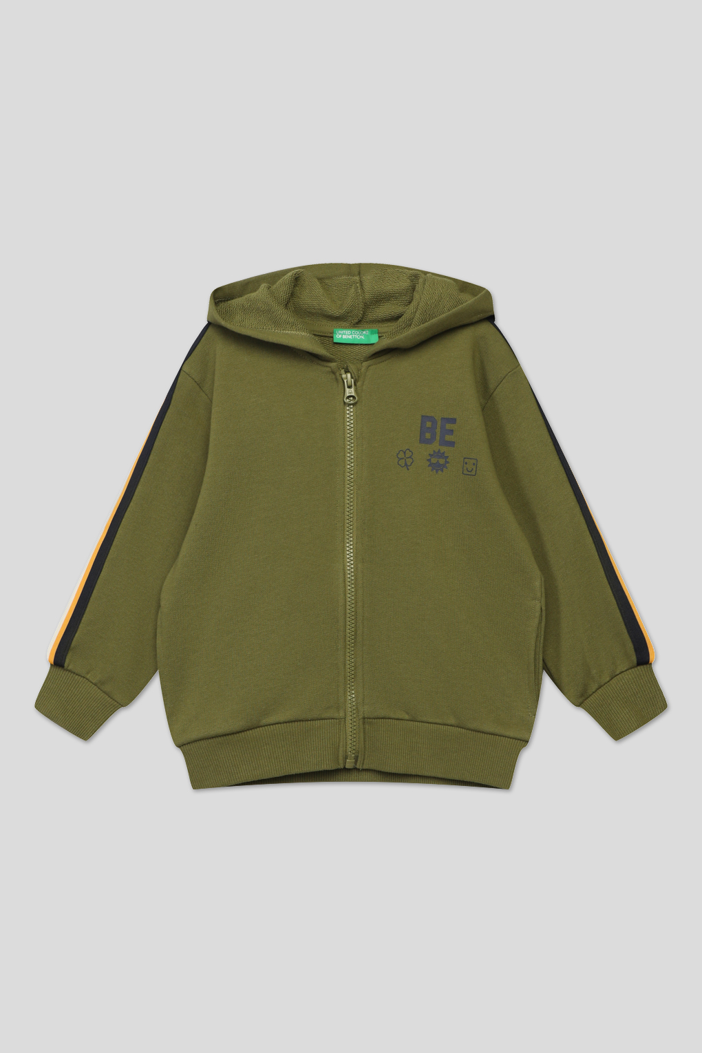 

Толстовка Benetton 3J68G502A, хаки, YS, 3J68G502A