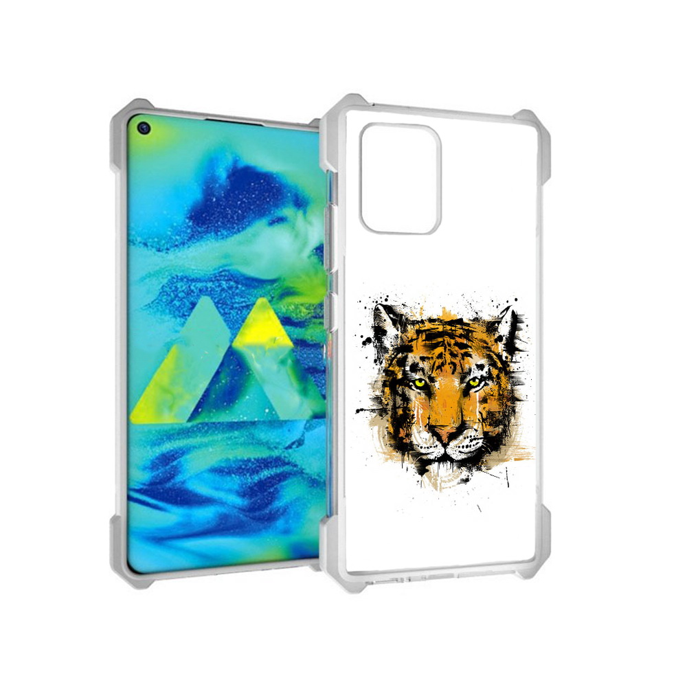 

Чехол MyPads Tocco для Samsung Galaxy S10 Lite тигруля (PT143840.502.643), Прозрачный, Tocco