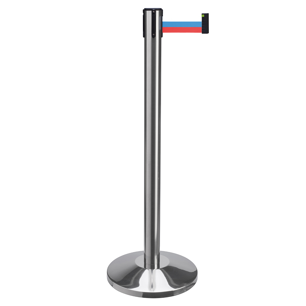 

Столбик с вытяжной лентой ArtBarrier Standart (2,5 м триколор лента), AB01