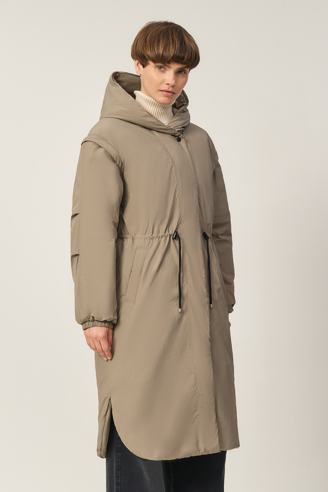 Пальто женское Baon B0523501 бежевое XL