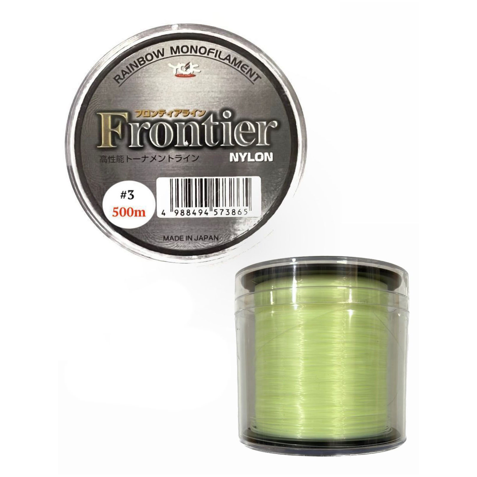 

Леска YGK Frontier Nylon 500m. #3 12Lb. 0.28mm. Цв. Флюорисцентный, Зеленый, Frontier Nylon