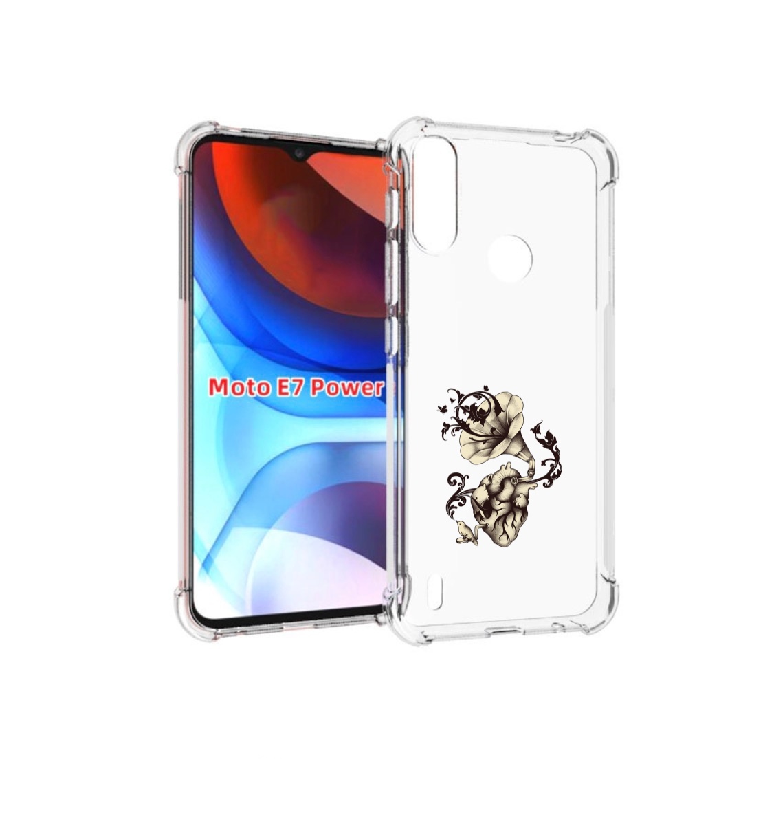 

Чехол MyPads Граммофон для Motorola Moto E7 Power, Прозрачный, Tocco