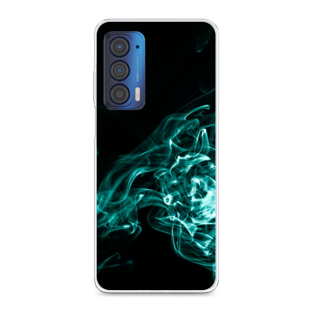 

Чехол для Motorola Edge (2021) "Дым", Голубой;черный, 242950-3