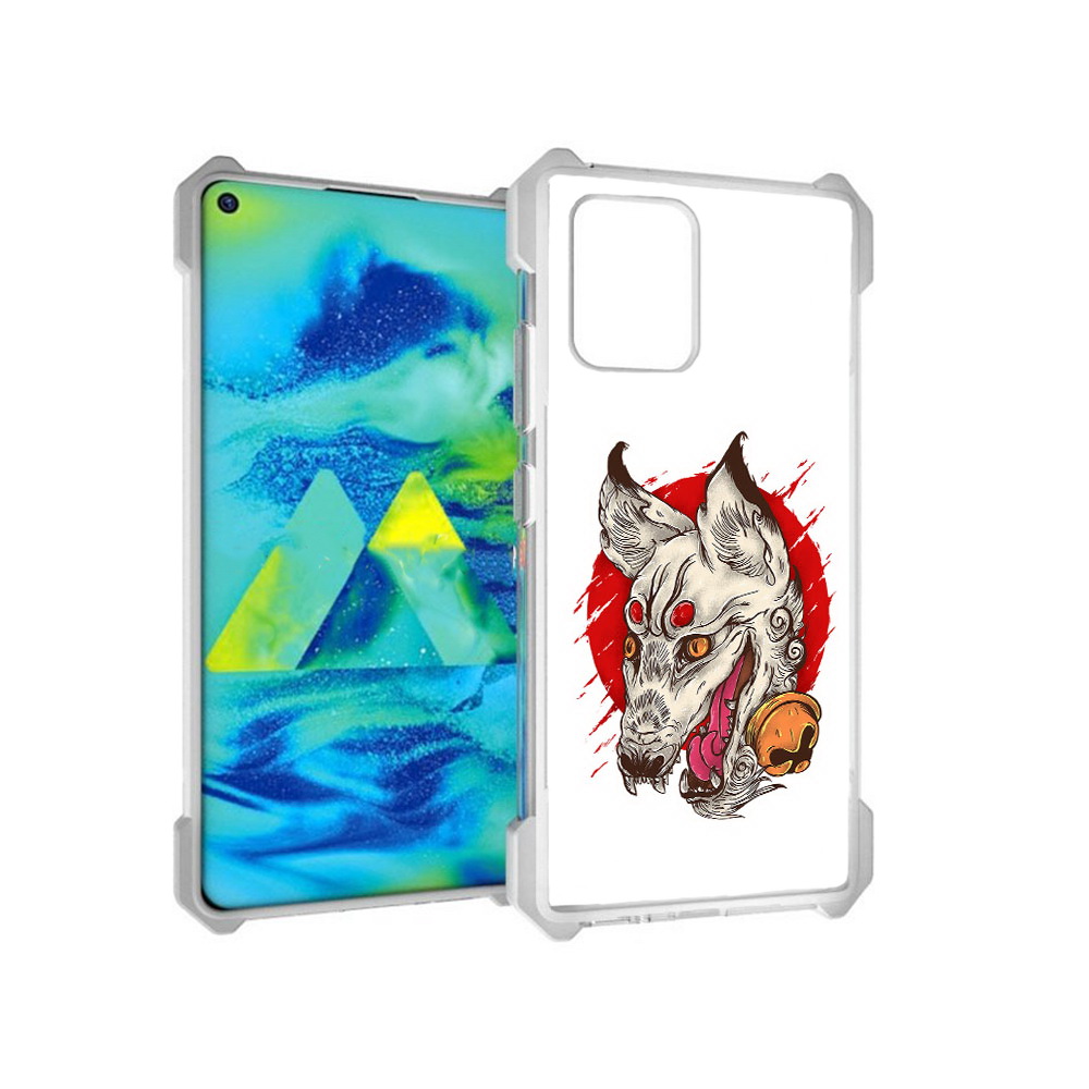 

Чехол MyPads Tocco для Samsung Galaxy S10 Lite страшная собака (PT143840.502.627), Прозрачный, Tocco