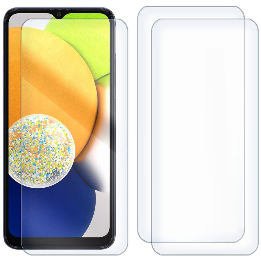

Комплект из 3-x защитных гибридных стекол для Samsung Galaxy A03