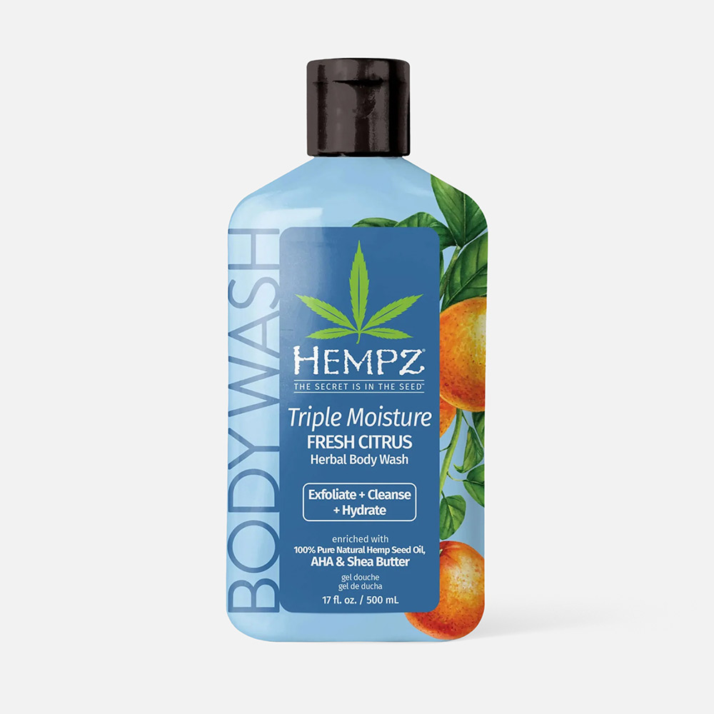 Гель для душа Hempz Triple Moisture Fresh Citrus Herbal тройное увлажнение, 500 мл