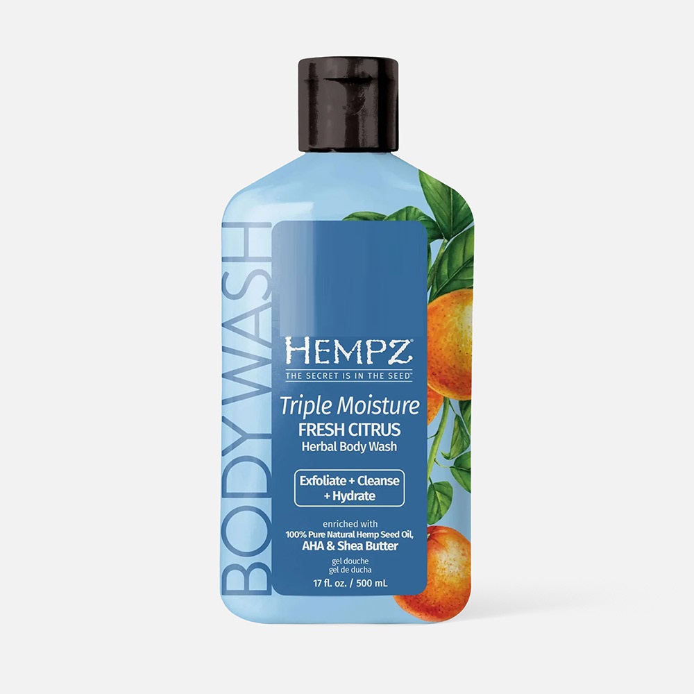 

Гель для душа Hempz Triple Moisture Fresh Citrus Herbal тройное увлажнение, 500 мл