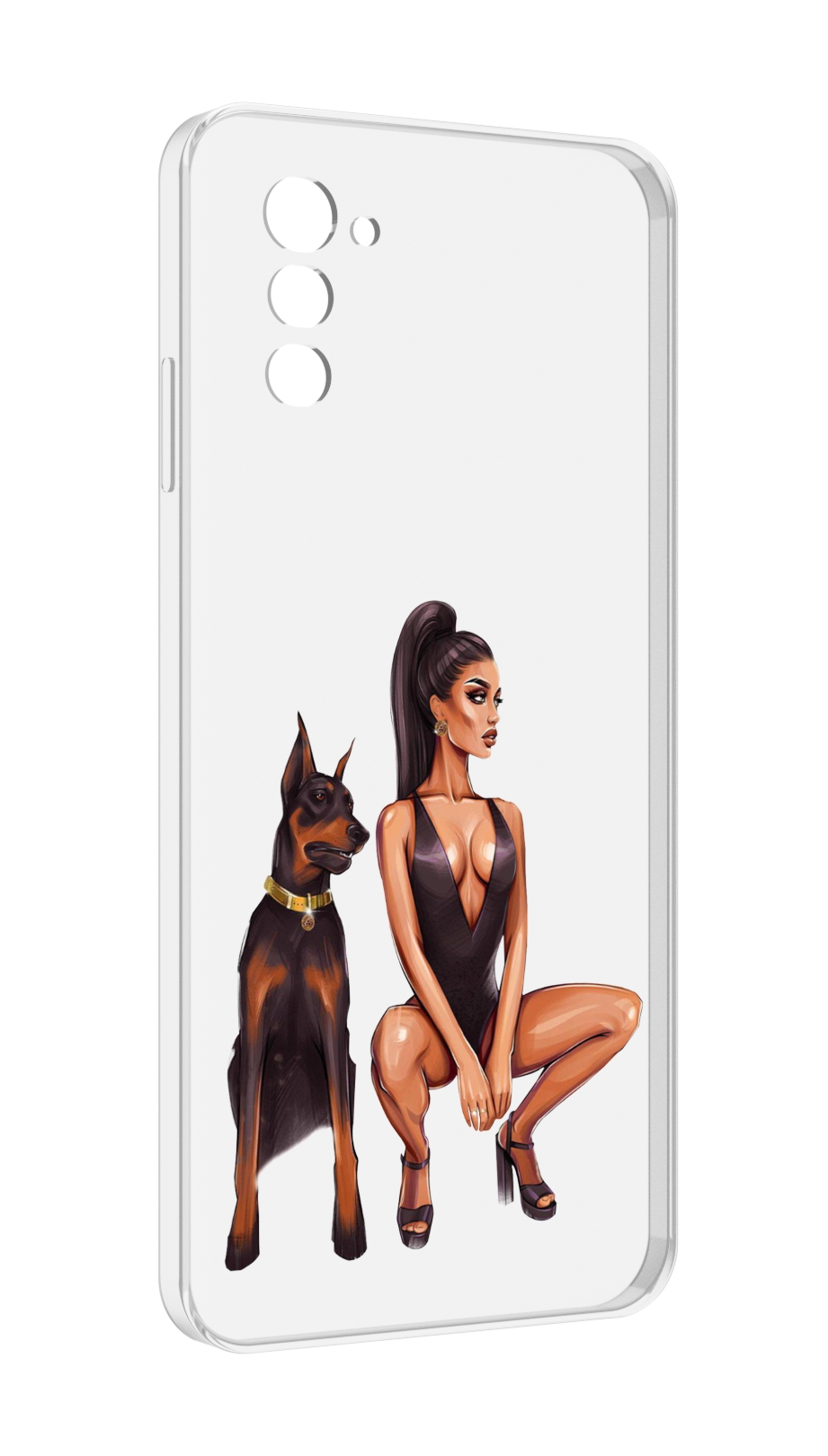 

Чехол MyPads Борзая-девушка для UleFone Note 12 / Note 12P, Прозрачный, Tocco