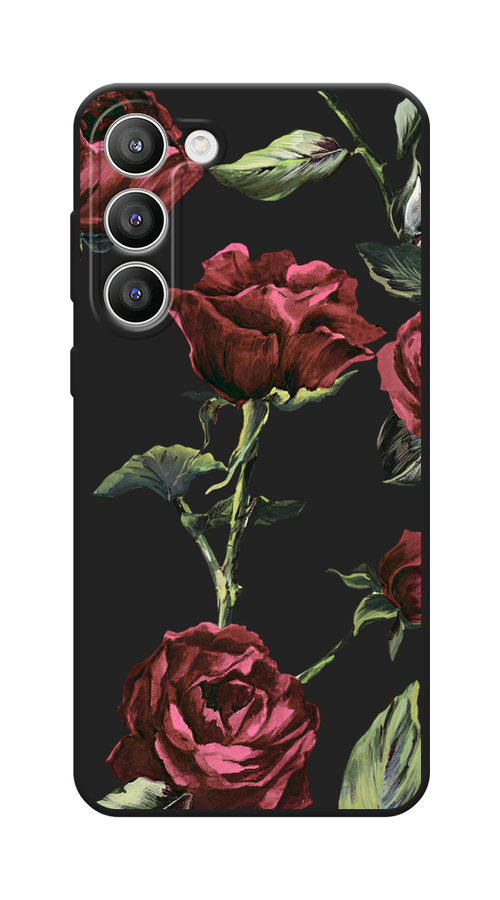 

Чехол Awog на Samsung Galaxy S23 Plus 5G "Бордовые розы фон", Бордовый, 2107452-1