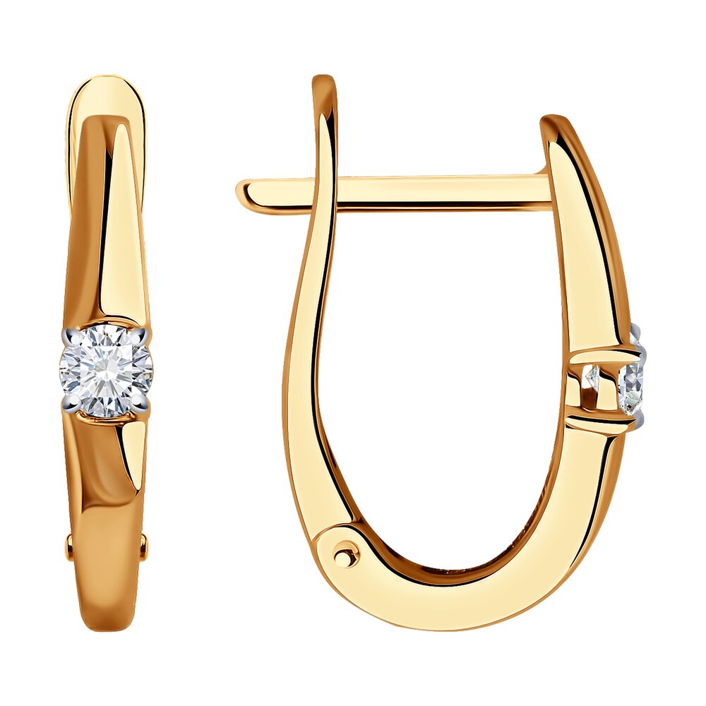 

Серьги из красного золота SOKOLOV Diamonds 1022081, бриллиант, 1022081
