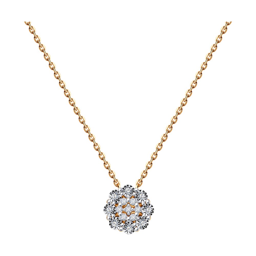 

Колье из комбинированного золота 38-42 см Diamant 51-270-02059-1, бриллиант, 51-270-02059-1