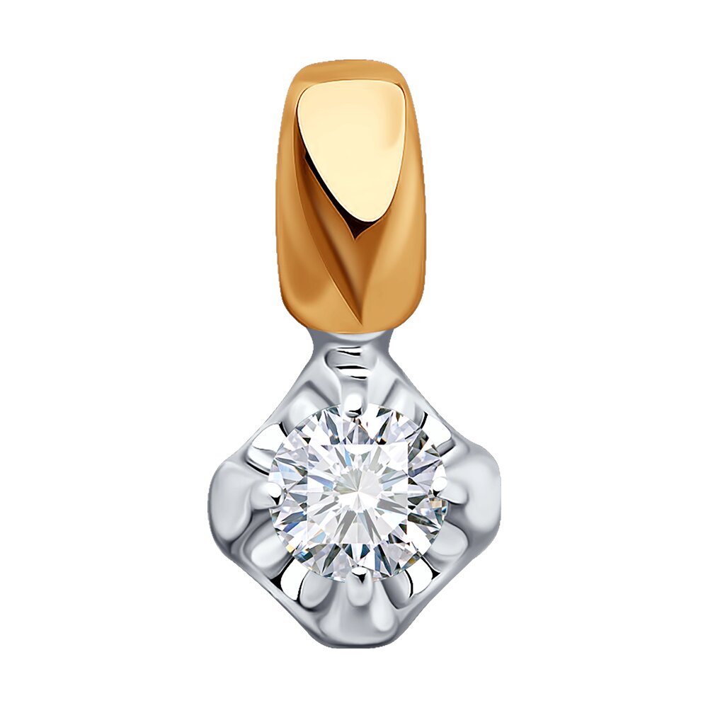 

Кулон из красного золота Diamant 51-230-01954-1, бриллиант, 51-230-01954-1
