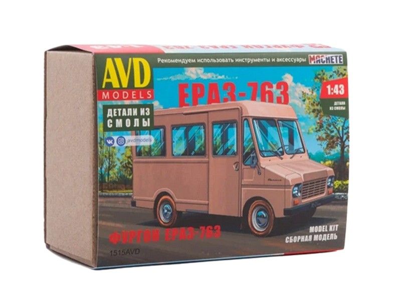 

Сборная модель AVD Фургон ЕРАЗ-763, 1/43 - 1515AVD