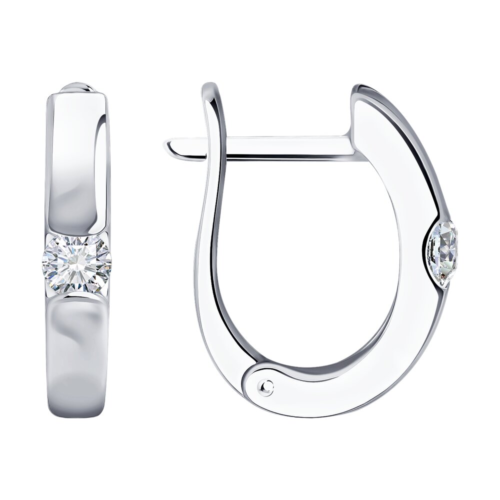 

Серьги из белого золота SOKOLOV Diamonds 1022092-3, бриллиант, 1022092-3