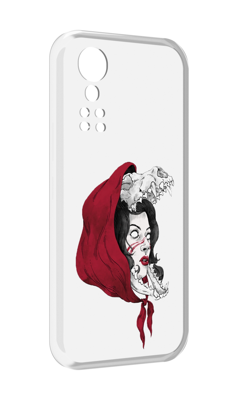 

Чехол MyPads Красная шапочка и волк женский для ZTE Axon 30 5G / Axon 30S, Прозрачный, Tocco