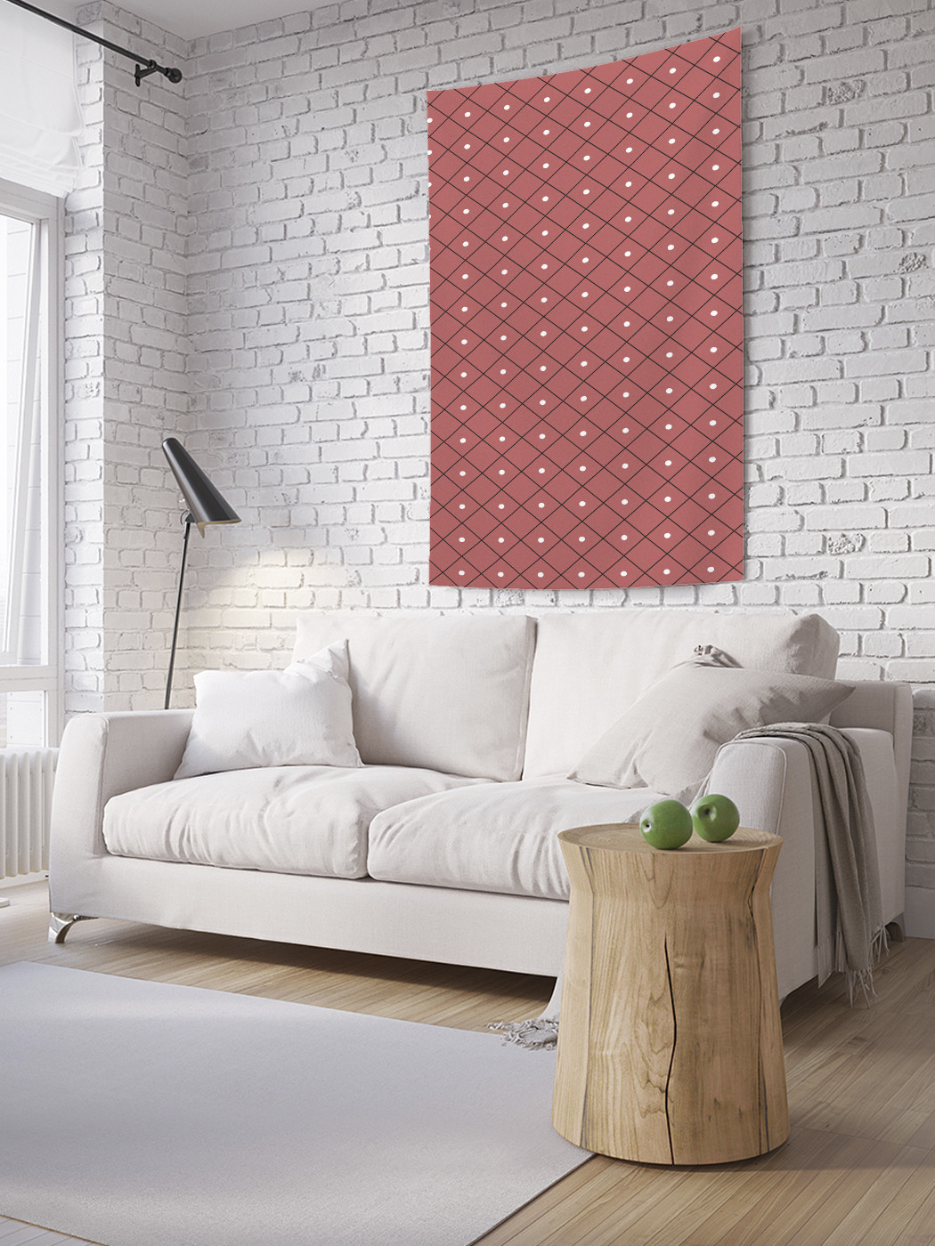 

Вертикальное фотопанно на стену JoyArty Точки в сетке 100x150 см, Точки в сетке