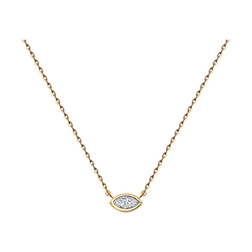 

Колье из красного золота с бриллиантом 45 см SOKOLOV Diamonds 1070255, 1070255