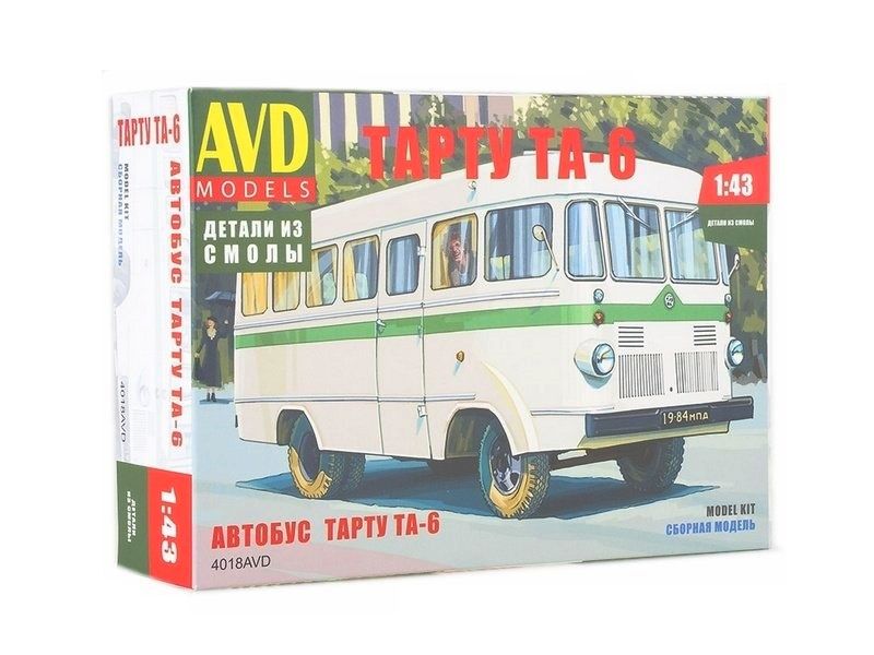 

Сборная модель AVD Автобус Тарту ТА-6, 1/43 - 4018AVD