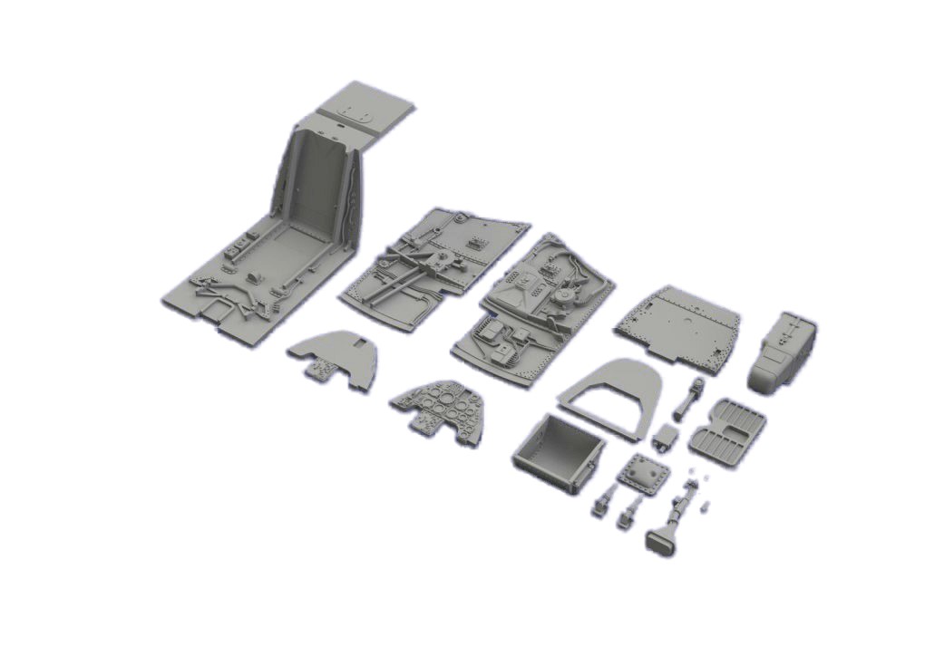 

648340 Eduard 1/48 Дополнение Bf 109G-4 кабина, 648340