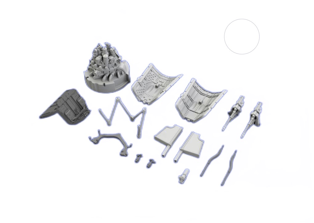 

672101 Eduard 1/72 Набор дополнений Fw 190A-5 фюзеляжное вооружение, 672101