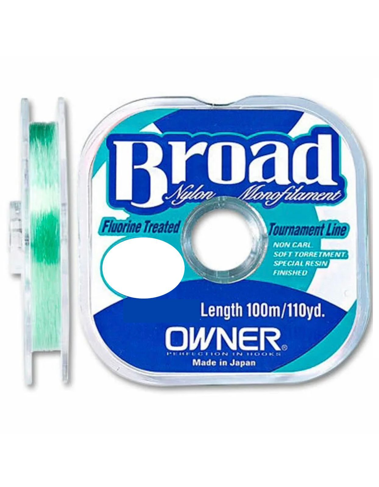 

Леска Owner BROAD 100m 0.26mm/6.2kg (#2.5/14lb), Прозрачный, Broad