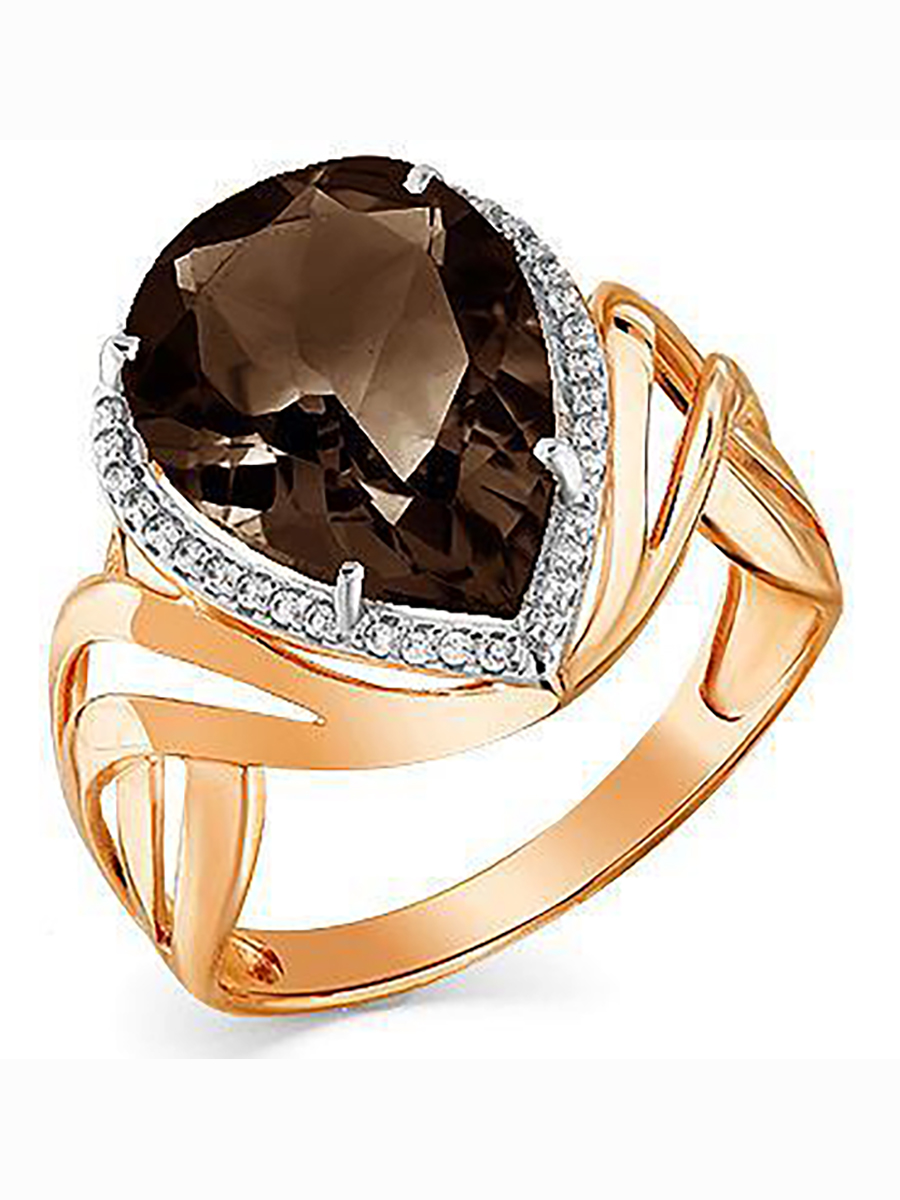 

Кольцо из красного золота с раухтопазом р. 17,5 Master Brilliant 01-2-472-0401-011, 01-2-472-0401-011