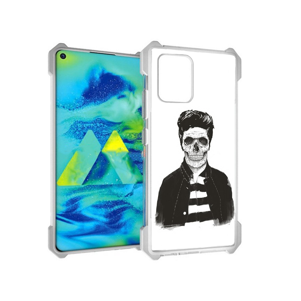 

Чехол MyPads Tocco для Samsung Galaxy S10 Lite скелет (PT143840.502.604), Прозрачный, Tocco