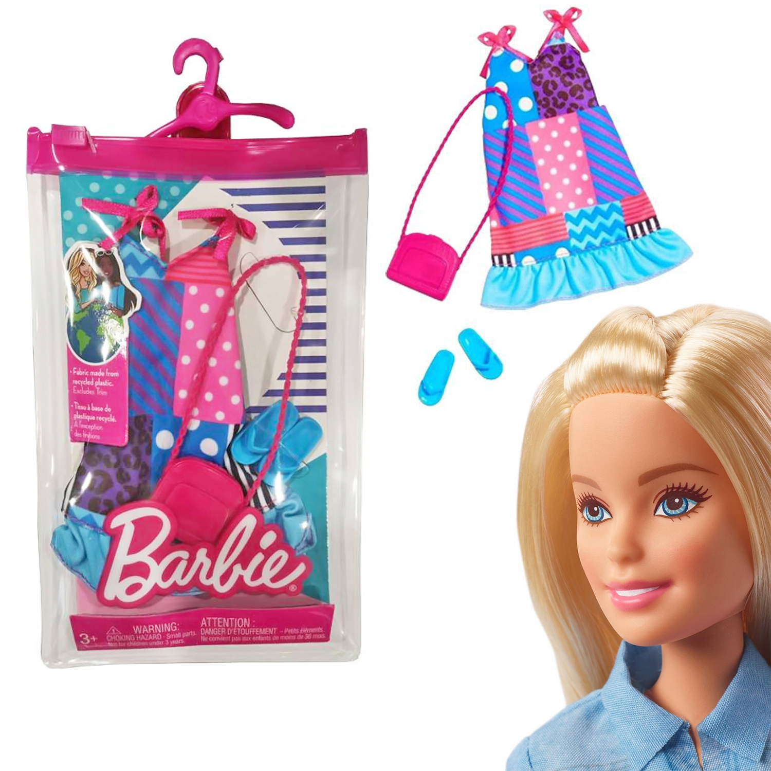 

Одежда и обувь для куклы Barbie Барби Вечерний стиль HBV36, Разноцветный