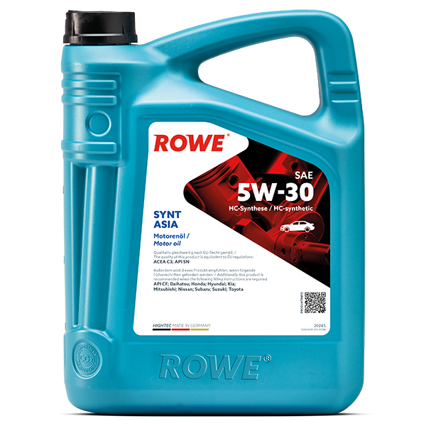 фото Моторное масло rowe hightec synt asia sae 5w-30 4л