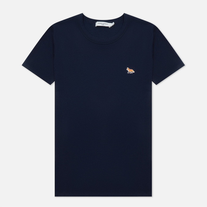 фото Футболка женская maison kitsune fw00140kj0012-p480 синяя xs