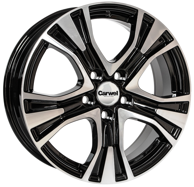 

Колесный диск Carwel Сиг 159 (AB) 7xR17 ET45 5*114.3 D60.1, Черный;серебристый