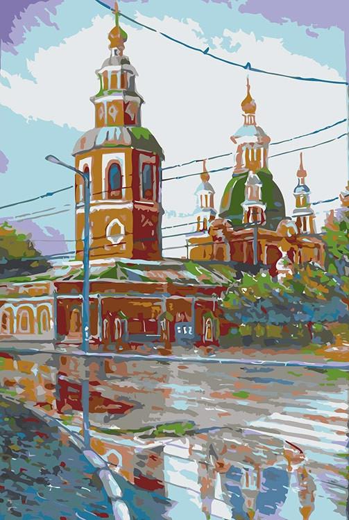 

Картина по номерам Живопись по Номерам Церковь на углу, 40x60, Церковь на углу