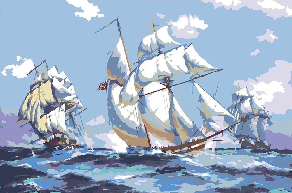 

Картина по номерам Живопись по Номерам Парусники, 40x60, Парусники