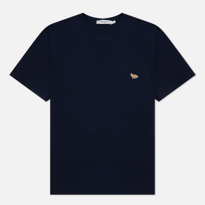 фото Футболка мужская maison kitsune gm00116kj0008-p480 синяя xl