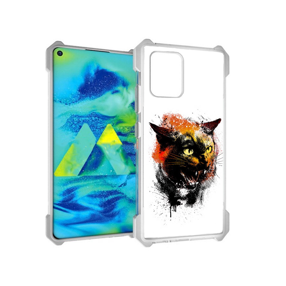 

Чехол MyPads Tocco для Samsung Galaxy S10 Lite сиамский кот (PT143840.502.598), Прозрачный, Tocco