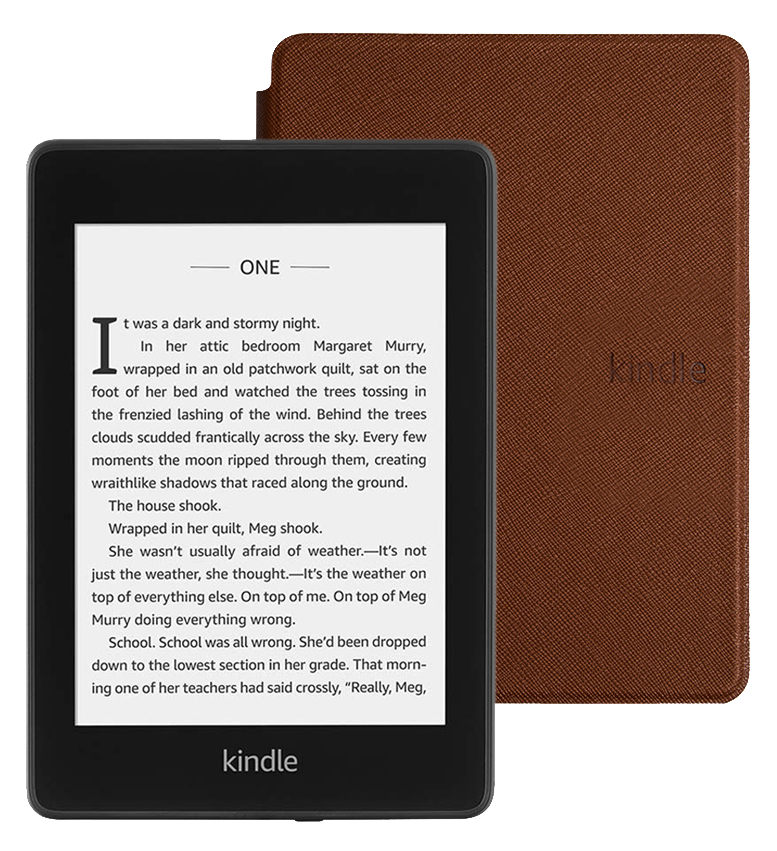 

Электронная книга Amazon Kindle PaperWhite 2018 8Gb SO Twilight Blue с обложкой Brown, Синий