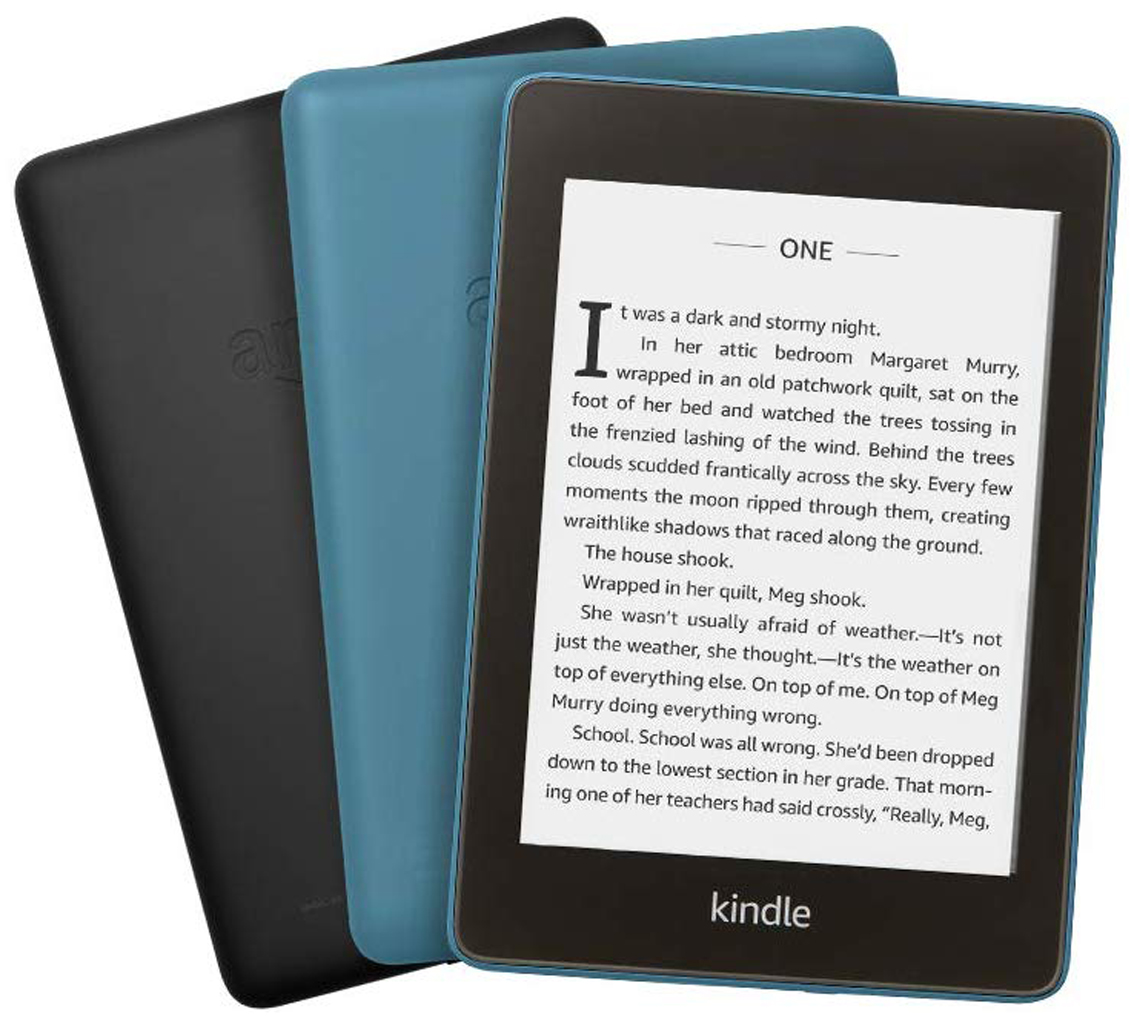 

Электронная книга Amazon Kindle PaperWhite 2018 8Gb SO Twilight Blue с обложкой Black, Синий