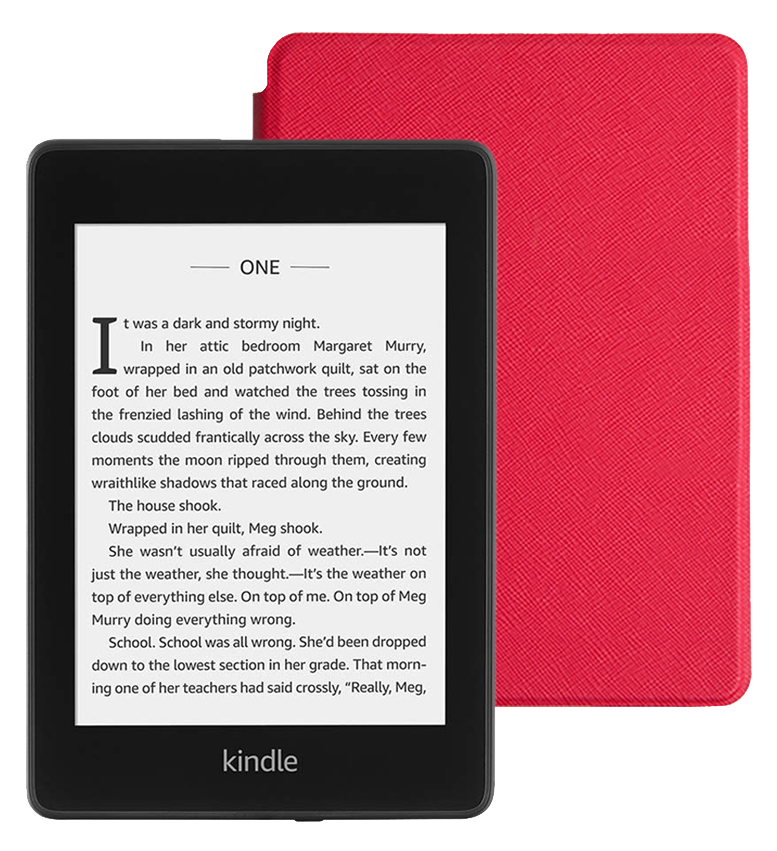 Электронная книга Amazon Kindle PaperWhite 2018 8Gb SO Sage с обложкой Red