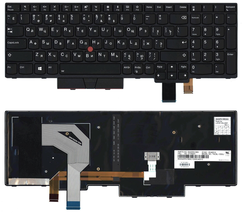 

Клавиатура для ноутбука Lenovo ThinkPad T580 черная