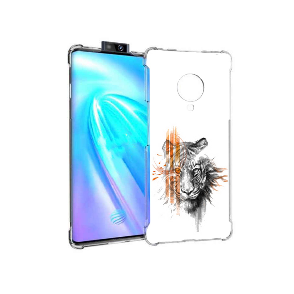 

Чехол MyPads Tocco для Vivo NEX 3 огненный тигр (PT136035.381.526), Прозрачный, Tocco