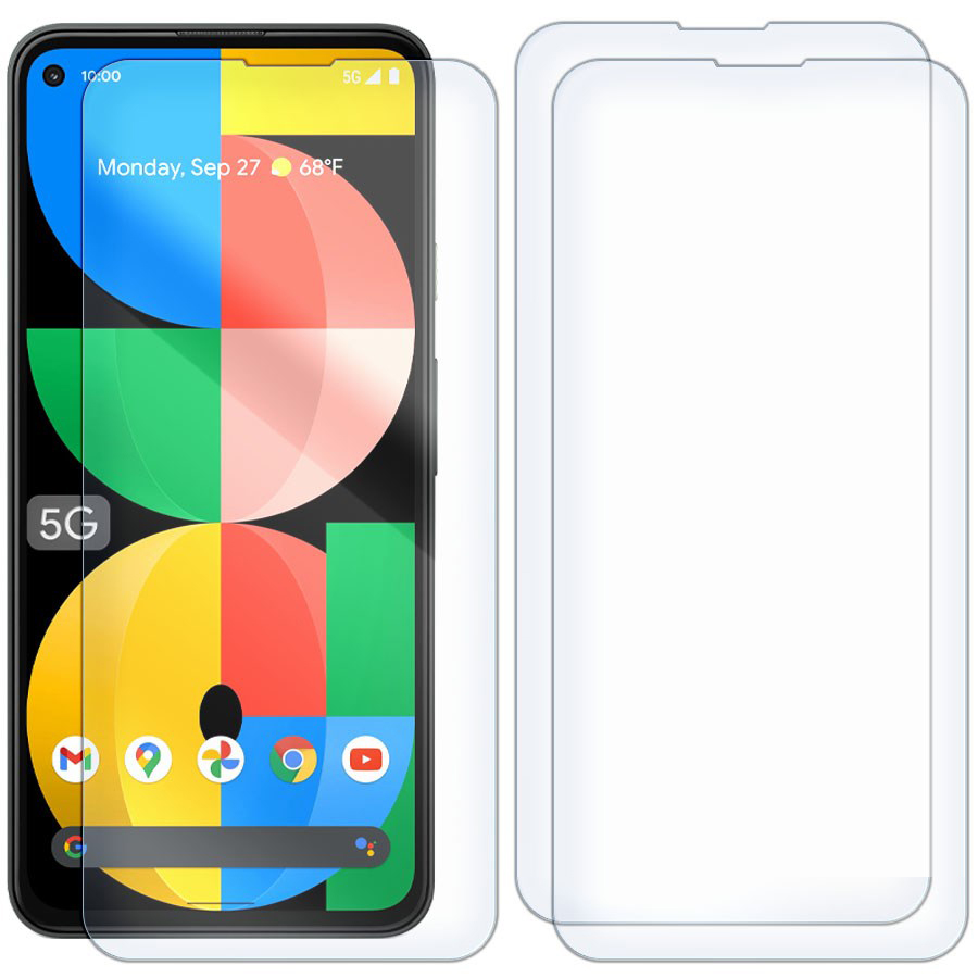 

Комплект из 3-x защитных гибридных стекол для Google Pixel 5a 5G