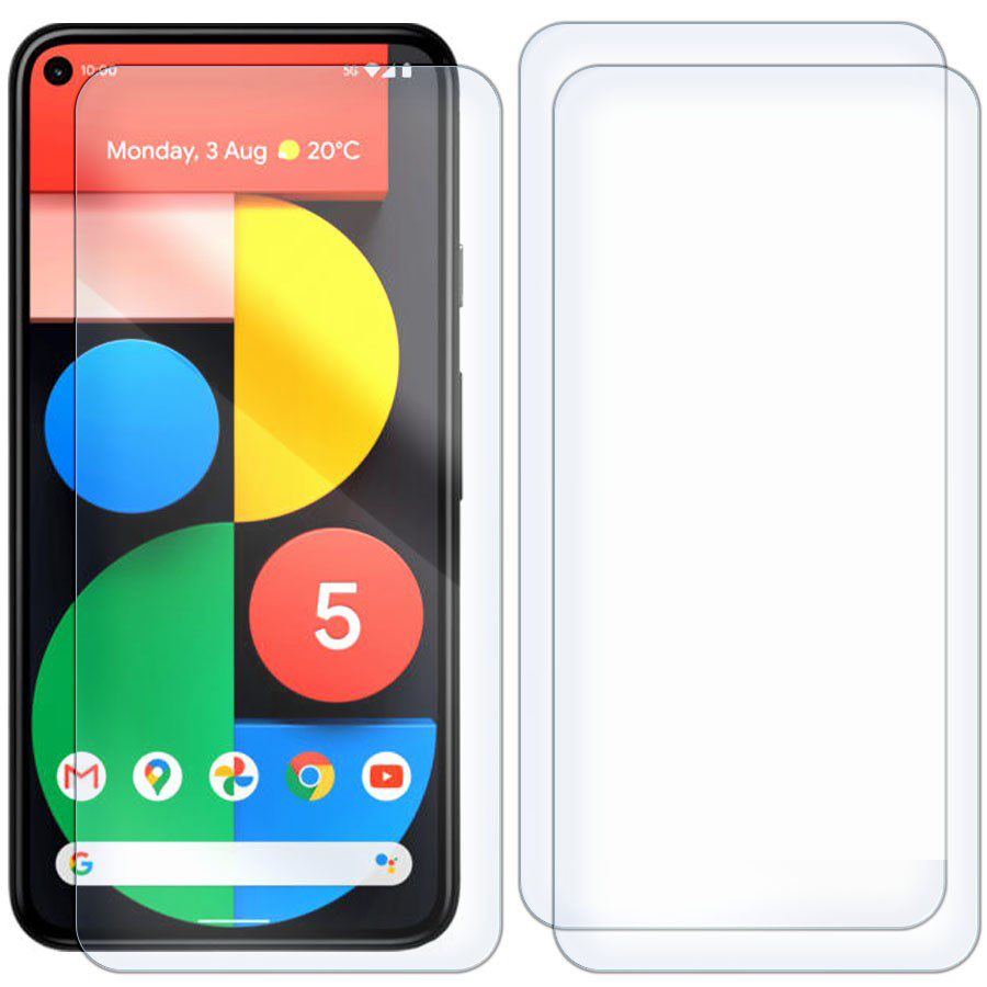 

Комплект из 3-x защитных гибридных стекол для Google Pixel 5