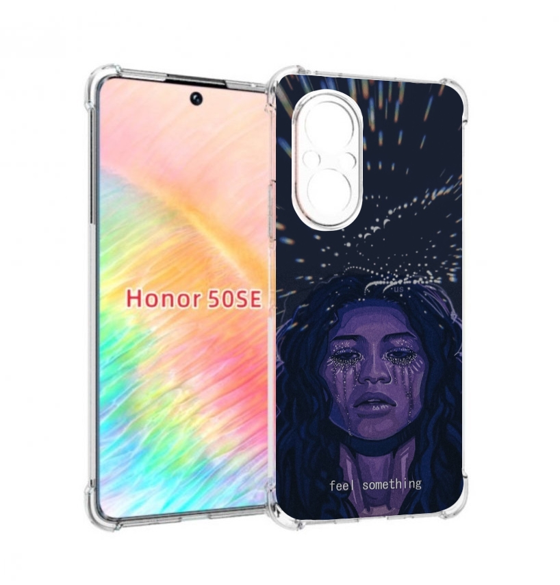 

Чехол бампер MyPads чувствую себя непонятно женский для Honor 50, Прозрачный, Tocco