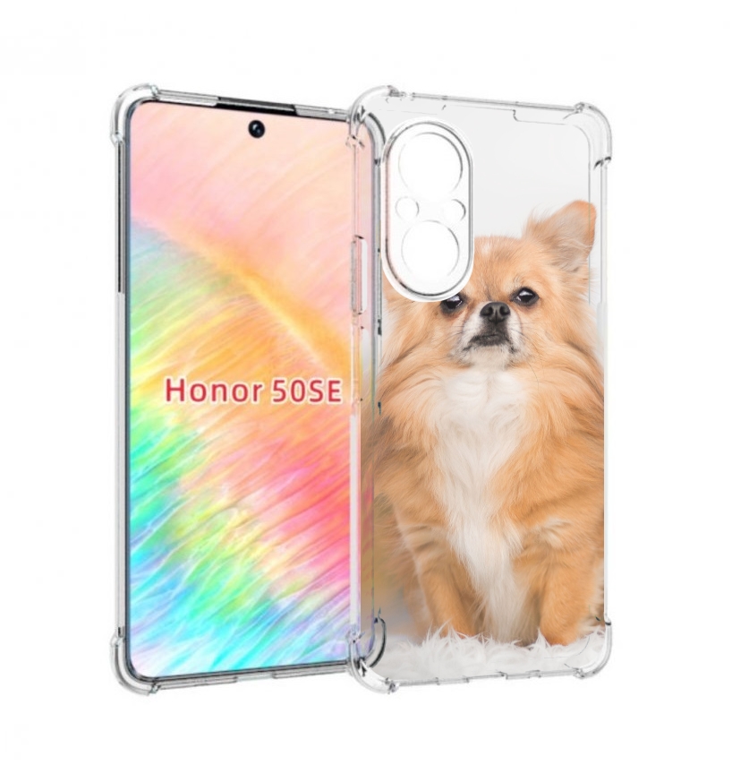 

Чехол бампер MyPads чихуа хуа для Honor 50 SE противоударный, Прозрачный, Tocco
